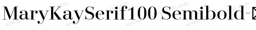 MaryKaySerif100 Semibold字体转换